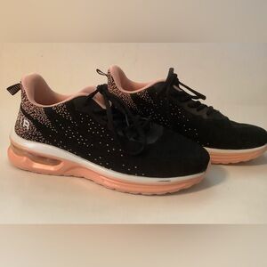 Womens Air Athletic Cushioned Running Shoes Fitness Sneaker Pink Black Size 8.5